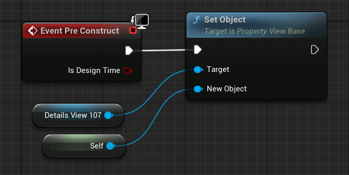Graph mode view showing pre construct set up for the details view