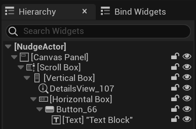 The widget hierarchy